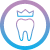 Icon of tooth with crown