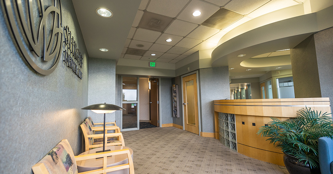 Two treatment areas at dental office