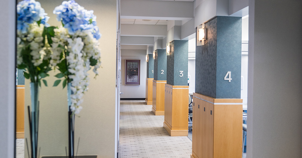 Front desk at dental office