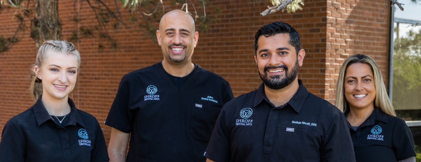 smiling dental team